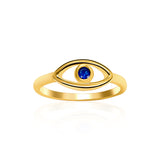 Sapphire Eye Ring | Gold Vermeil