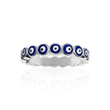 Classic Blue Eye Ring | Sterling Silver