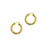 Twisted Hoop Earrings | Gold Vermeil