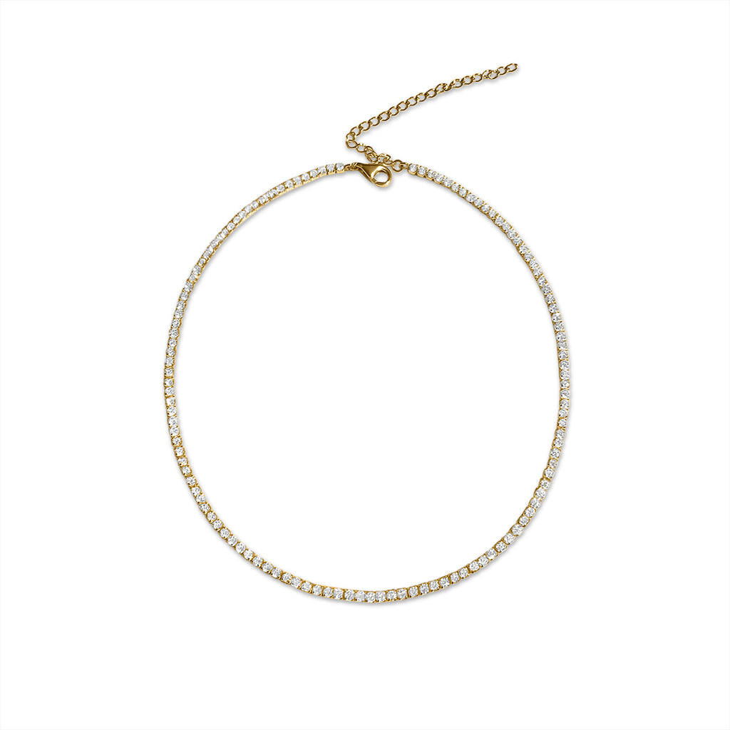 Tennis Necklace | Gold Vermeil