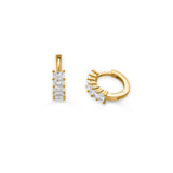 Mini Baguette Earrings | Gold Vermeil