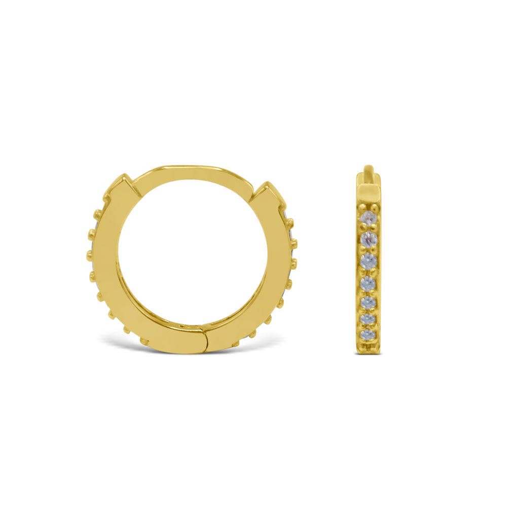Kourtney Huggie Earrings | Gold Vermeil