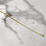 Paperclip & Tennis Bracelet | Gold Vermeil