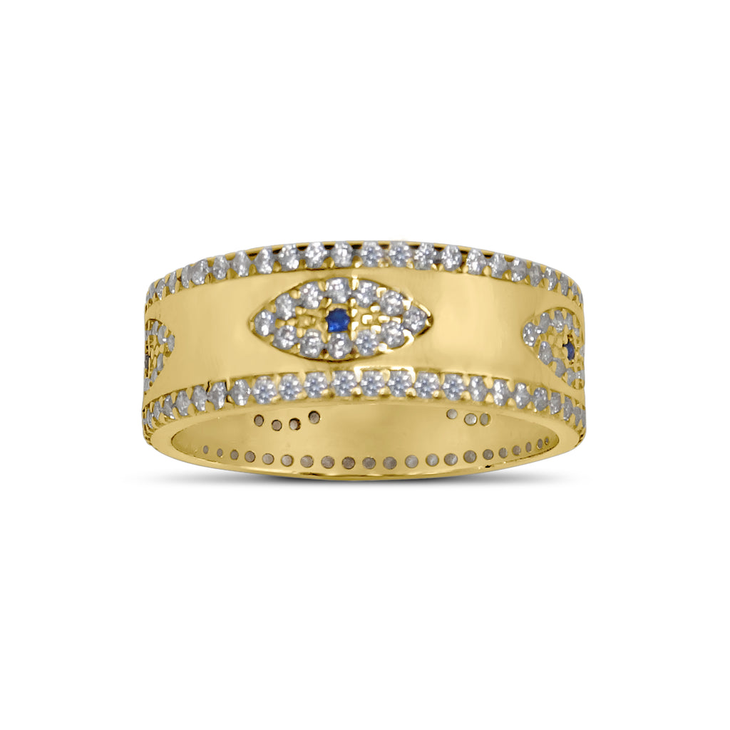Emilia Eye Ring | Gold Vermeil
